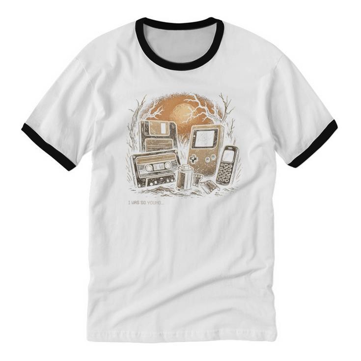 Retro Nostalgia – I Was So Young Tee Unisex Cotton Ringer T-Shirt Retro Nostalgia – I Was So Young Tee Unisex Cotton Ringer T-Shirt