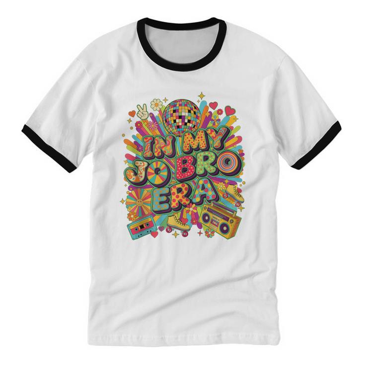 Retro Nostalgia Era Disco Groovy 80s 90s Vintage Aesthetic Unisex Cotton Ringer T-Shirt Retro Nostalgia Era Disco Groovy 80s 90s Vintage Aesthetic Unisex Cotton Ringer T-Shirt