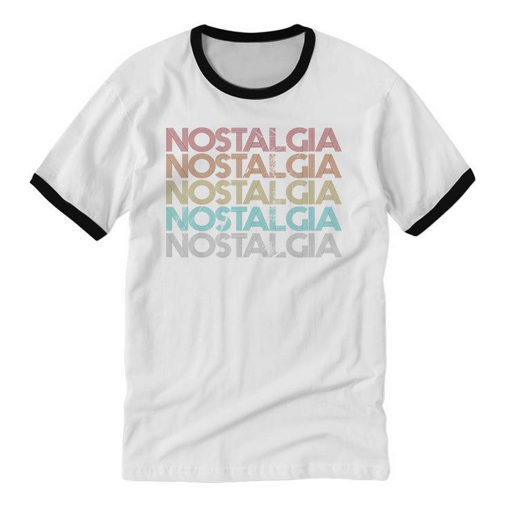 Retro Vintage Nostalgia Unisex Cotton Ringer T-Shirt Retro Vintage Nostalgia Unisex Cotton Ringer T-Shirt