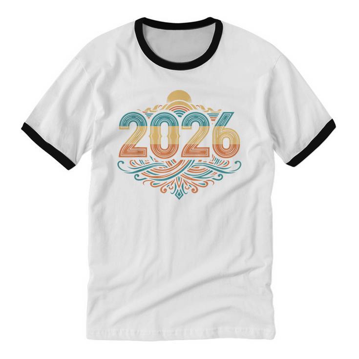 Retro Vintage Style 2026 Nostalgia Sunset Family Reunion Unisex Cotton Ringer T-Shirt Retro Vintage Style 2026 Nostalgia Sunset Family Reunion Unisex Cotton Ringer T-Shirt