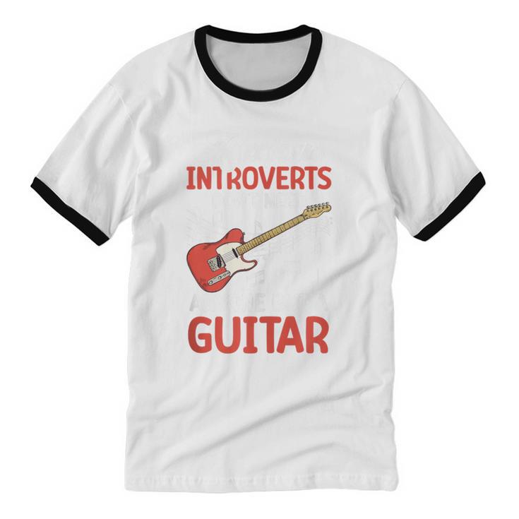 Sarcastic Introvert Need Guitar Sad Song Introvert Guitarist Unisex Cotton Ringer T-Shirt Sarcastic Introvert Need Guitar Sad Song Introvert Guitarist Unisex Cotton Ringer T-Shirt