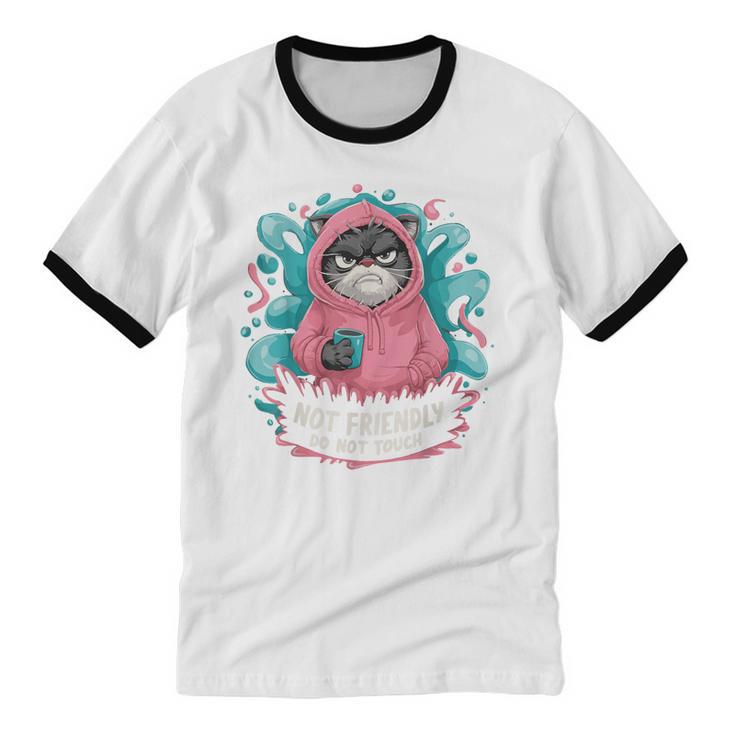 Sarcastic Loner Introvert Clothing Not Friendly Do Not Touch Small Unisex Cotton Ringer T-Shirt Sarcastic Loner Introvert Clothing Not Friendly Do Not Touch Small Unisex Cotton Ringer T-Shirt