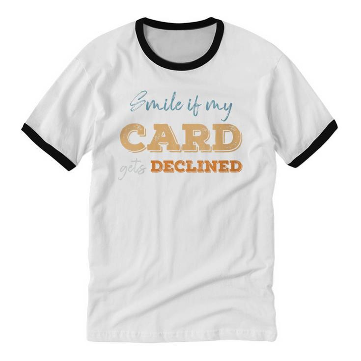 Sarcastic Shopper Introvert Shopaholic Shopping Humor Unisex Cotton Ringer T-Shirt