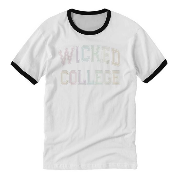 Silly Antisocial WICKED COLLEGE Introvert Don't Call Me Unisex Cotton Ringer T-Shirt