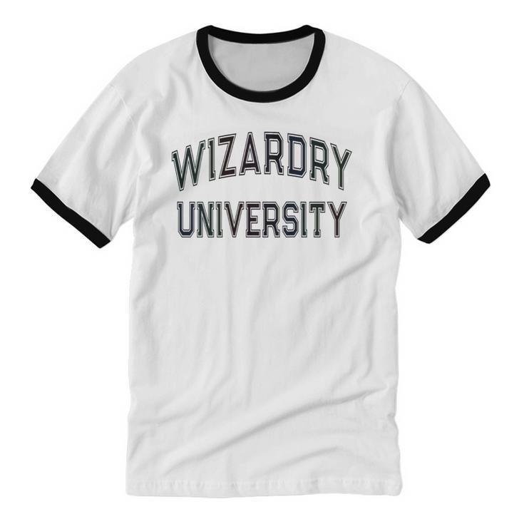 Silly Don'T Call Me WIZARDRY UNIVERSITY Introvert Sarcastic Unisex Cotton Ringer T-Shirt