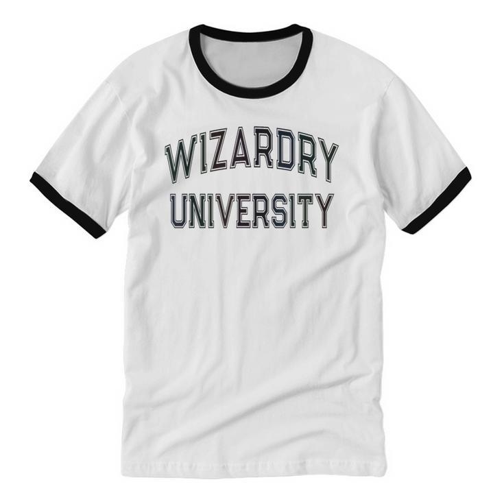 Silly Don'T Call Me WIZARDRY UNIVERSITY Introvert Sarcastic Unisex Cotton Ringer T-Shirt