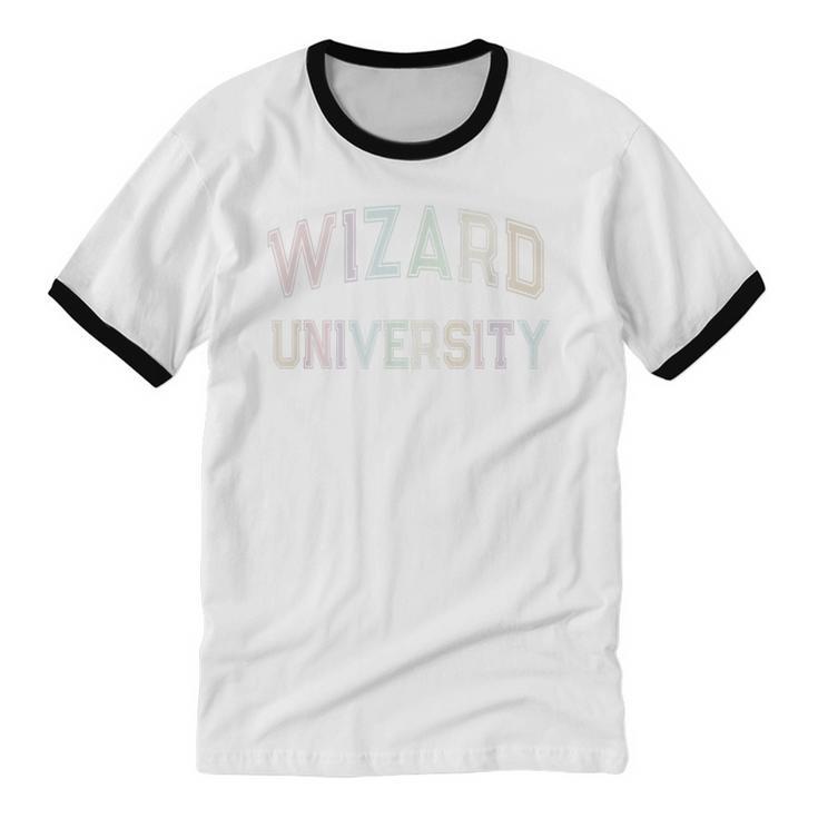 Silly Stay Away From Me WIZARD UNIVERSITY Introvert Unisex Cotton Ringer T-Shirt