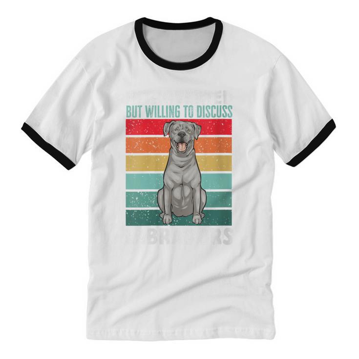 Silver Labrador Retriever Introvert Silver Lab Unisex Cotton Ringer T-Shirt Silver Labrador Retriever Introvert Silver Lab Unisex Cotton Ringer T-Shirt