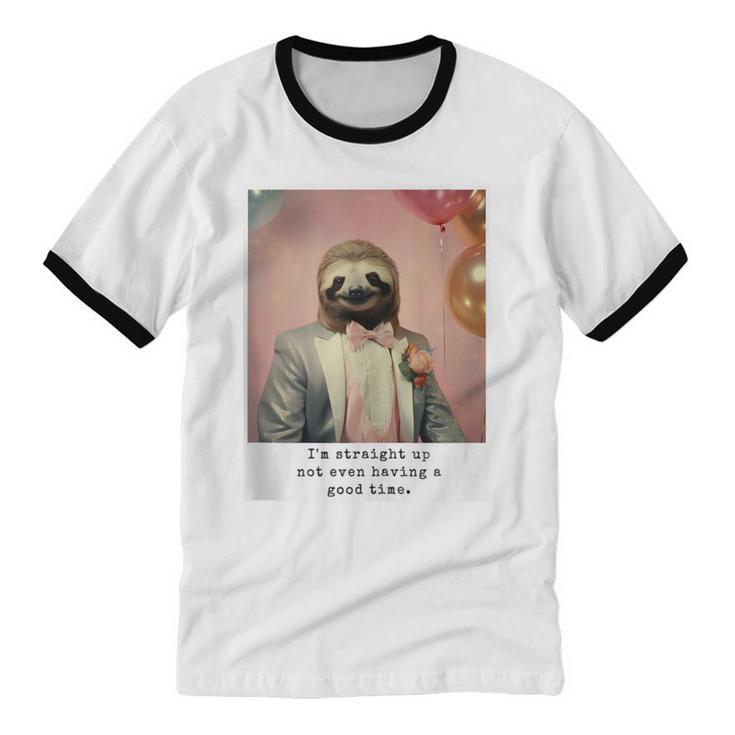 Social Anxiety Not Having A Good Time Socializing Introvert Unisex Cotton Ringer T-Shirt Social Anxiety Not Having A Good Time Socializing Introvert Unisex Cotton Ringer T-Shirt