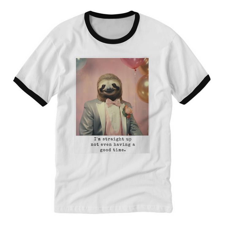 Social Anxiety Not Having A Good Time Socializing Introvert Unisex Cotton Ringer T-Shirt Social Anxiety Not Having A Good Time Socializing Introvert Unisex Cotton Ringer T-Shirt