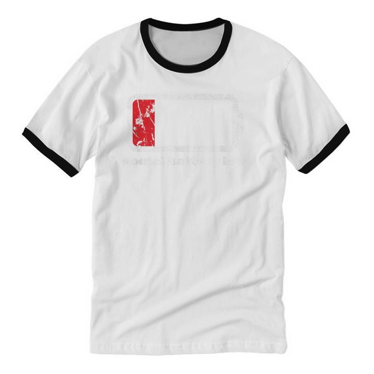 Social Battery Low Introvert Unisex Cotton Ringer T-Shirt Social Battery Low Introvert Unisex Cotton Ringer T-Shirt