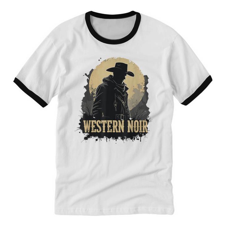 Spaghetti Western Cowboy Culture Classic Western Nostalgia Unisex Cotton Ringer T-Shirt