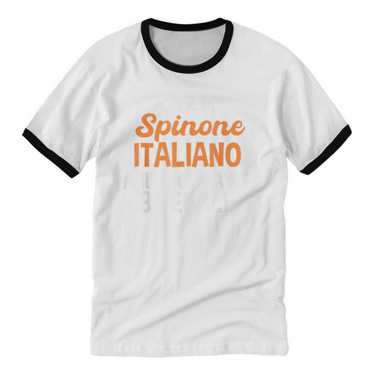 Spinone Italiano Dog Introvert Bracco Spinoso Fur Parent Unisex Cotton Ringer T-Shirt Spinone Italiano Dog Introvert Bracco Spinoso Fur Parent Unisex Cotton Ringer T-Shirt