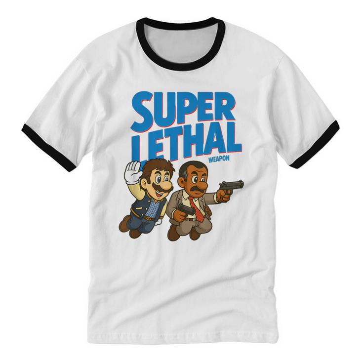 Super Lethal Cute Nostalgia Unisex Cotton Ringer T-Shirt