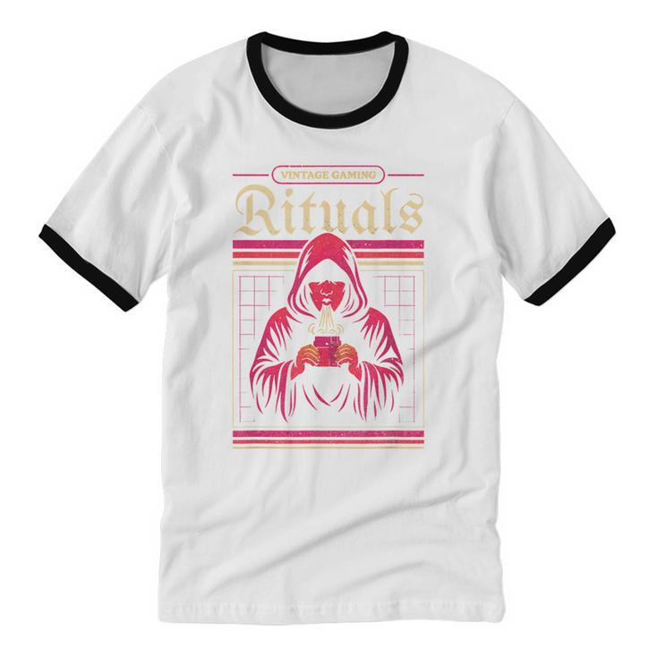 Vintage Gaming Rituals Retro Gamer Nostalgia Vintage Games Unisex Cotton Ringer T-Shirt Vintage Gaming Rituals Retro Gamer Nostalgia Vintage Games Unisex Cotton Ringer T-Shirt