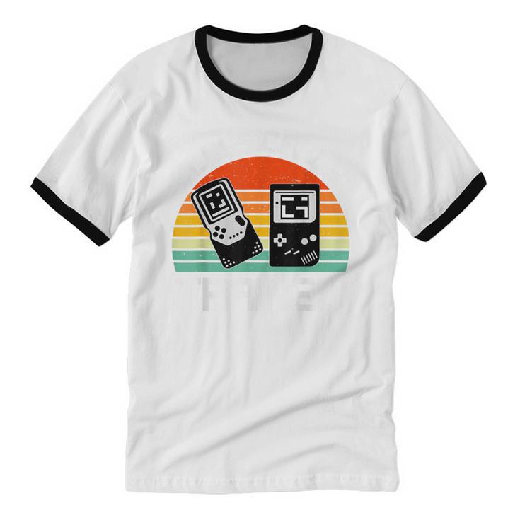 Vintage Retro Classically Trained Video Game 90s Nostalgia Unisex Cotton Ringer T-Shirt Vintage Retro Classically Trained Video Game 90s Nostalgia Unisex Cotton Ringer T-Shirt
