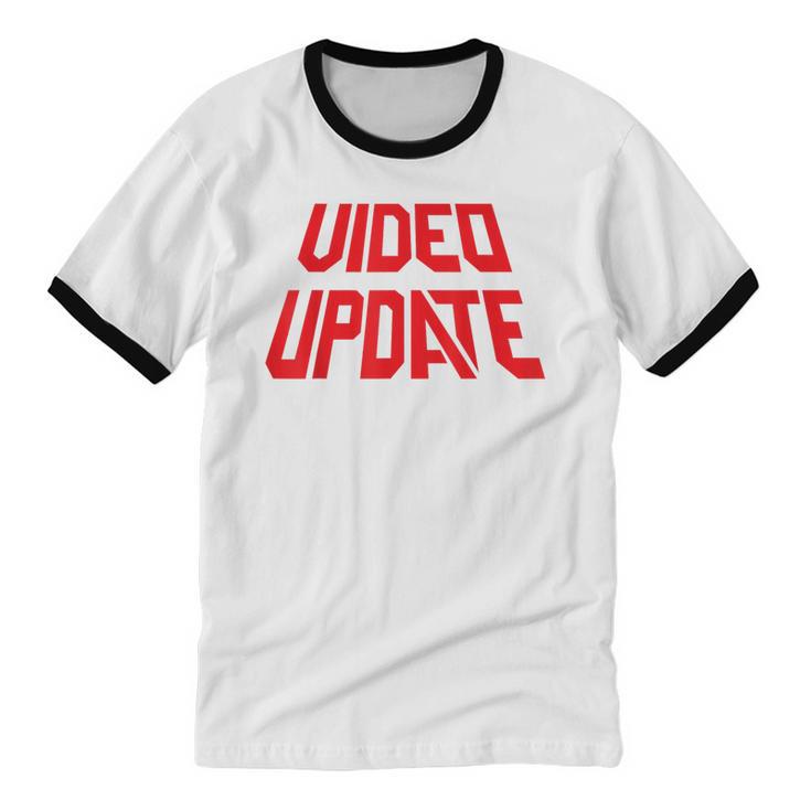 Vintage Video Update – 90s VHS Rental Nostalgia Minnesota Unisex Cotton Ringer T-Shirt