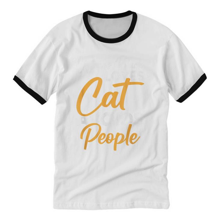 Wears Loves Cats Avoids People I Introvert Unisex Cotton Ringer T-Shirt Wears Loves Cats Avoids People I Introvert Unisex Cotton Ringer T-Shirt