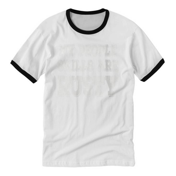 Women's My People Skills Are Rusty Introvert SPN Moments Unisex Cotton Ringer T-Shirt