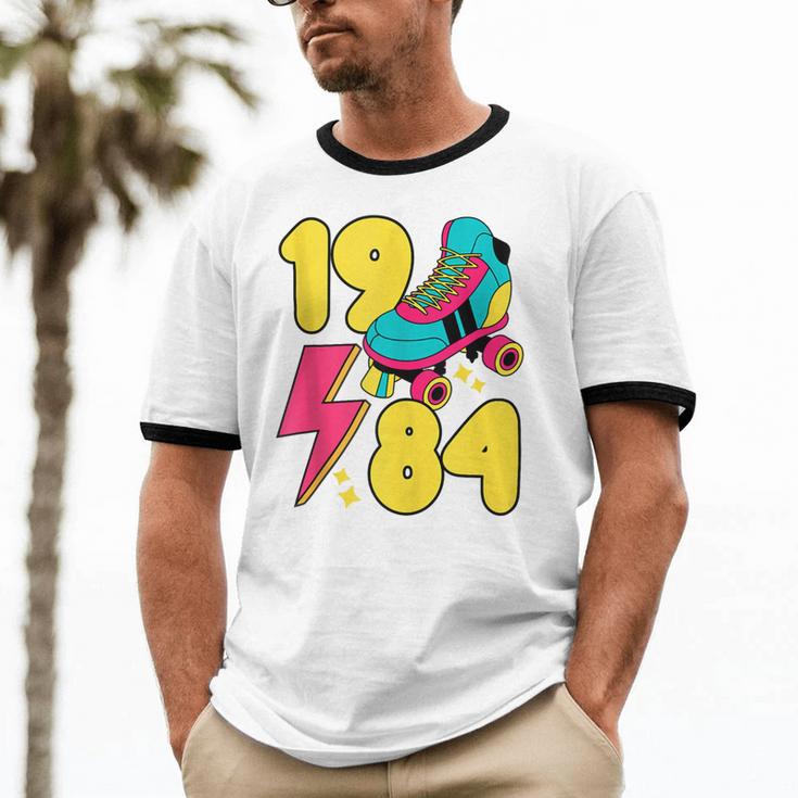 1984 Retro Raised In The 80s Old School Nostalgia Vibes Unisex Cotton Ringer T-Shirt 1984 Retro Raised In The 80s Old School Nostalgia Vibes Unisex Cotton Ringer T-Shirt