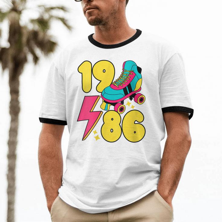 1986 Retro Raised In The 80s Old School Nostalgia Vibes Unisex Cotton Ringer T-Shirt 1986 Retro Raised In The 80s Old School Nostalgia Vibes Unisex Cotton Ringer T-Shirt
