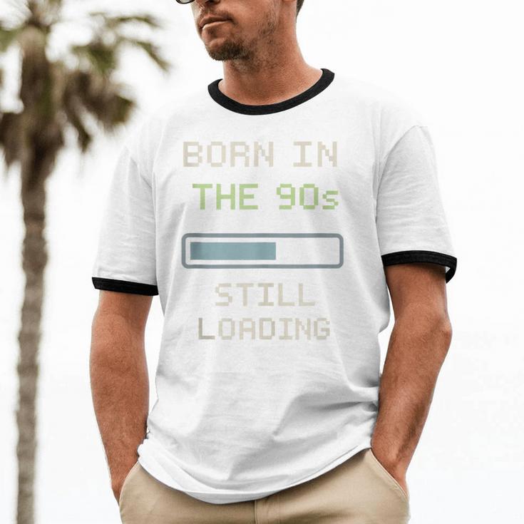 90s Baby Tired Millennial Burnout Nostalgia Parenting Unisex Cotton Ringer T-Shirt 90s Baby Tired Millennial Burnout Nostalgia Parenting Unisex Cotton Ringer T-Shirt