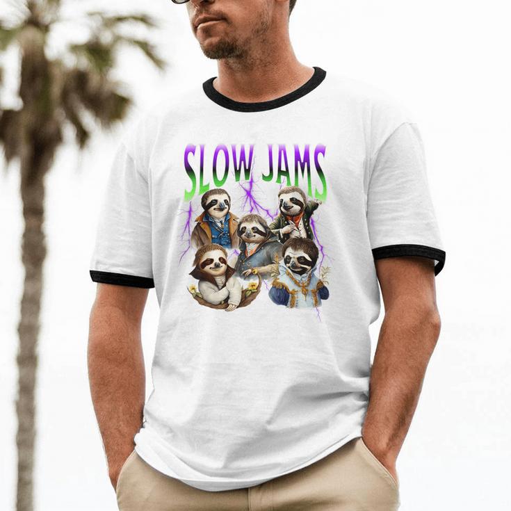 90s Style Bootleg Trendy Sloth Design For Introverts Unisex Cotton Ringer T-Shirt 90s Style Bootleg Trendy Sloth Design For Introverts Unisex Cotton Ringer T-Shirt