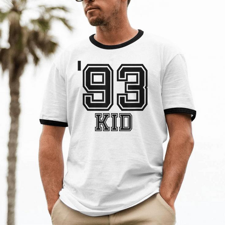 '93 Kid Perfect Vintage Retro Nostalgia Gear For Year 1993 Unisex Cotton Ringer T-Shirt '93 Kid Perfect Vintage Retro Nostalgia Gear For Year 1993 Unisex Cotton Ringer T-Shirt
