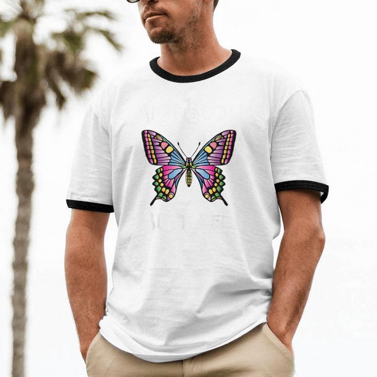 Antisocial Butterfly Aesthetic Introvert For Women Men Unisex Cotton Ringer T-Shirt Antisocial Butterfly Aesthetic Introvert For Women Men Unisex Cotton Ringer T-Shirt