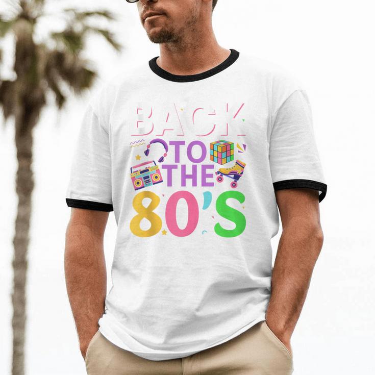 Back To The 80's Mixtape Era Nostalgia Retro 1980 80's Style Unisex Cotton Ringer T-Shirt