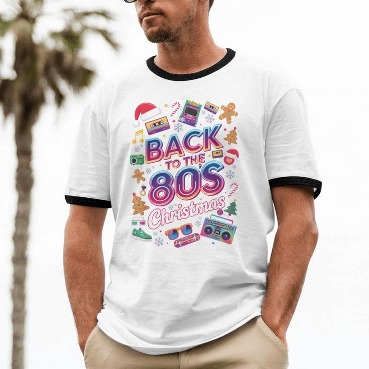 Back To-The 80 s Christmas Retro Cassette Boombox Nostalgia Unisex Cotton Ringer T-Shirt Back To-The 80 s Christmas Retro Cassette Boombox Nostalgia Unisex Cotton Ringer T-Shirt