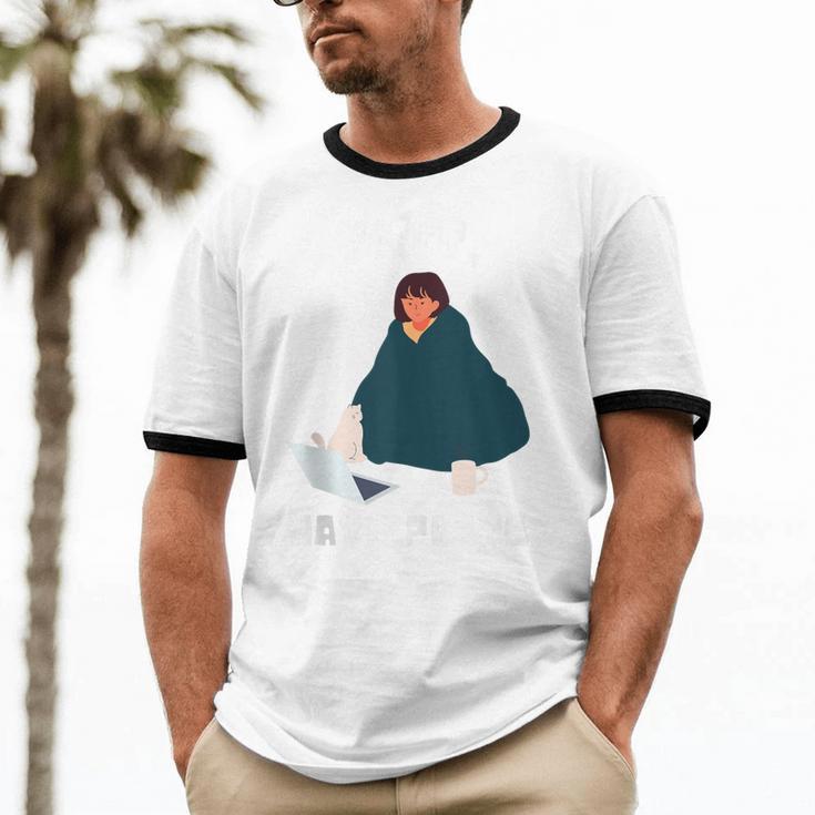 Can't Have Plans Introvert Staying Home Unisex Cotton Ringer T-Shirt Can't Have Plans Introvert Staying Home Unisex Cotton Ringer T-Shirt