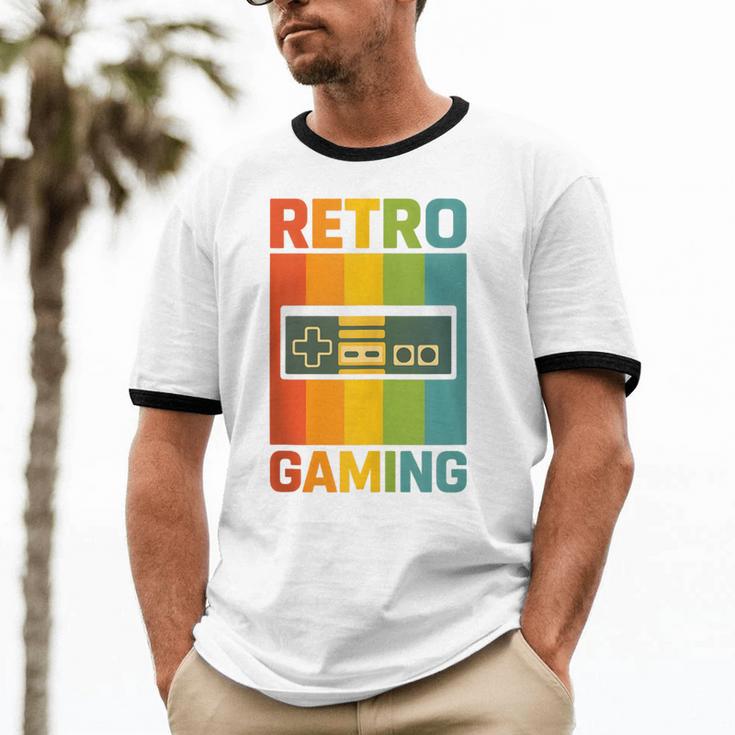 Classic Retro Gaming Nostalgia Unisex Cotton Ringer T-Shirt Classic Retro Gaming Nostalgia Unisex Cotton Ringer T-Shirt