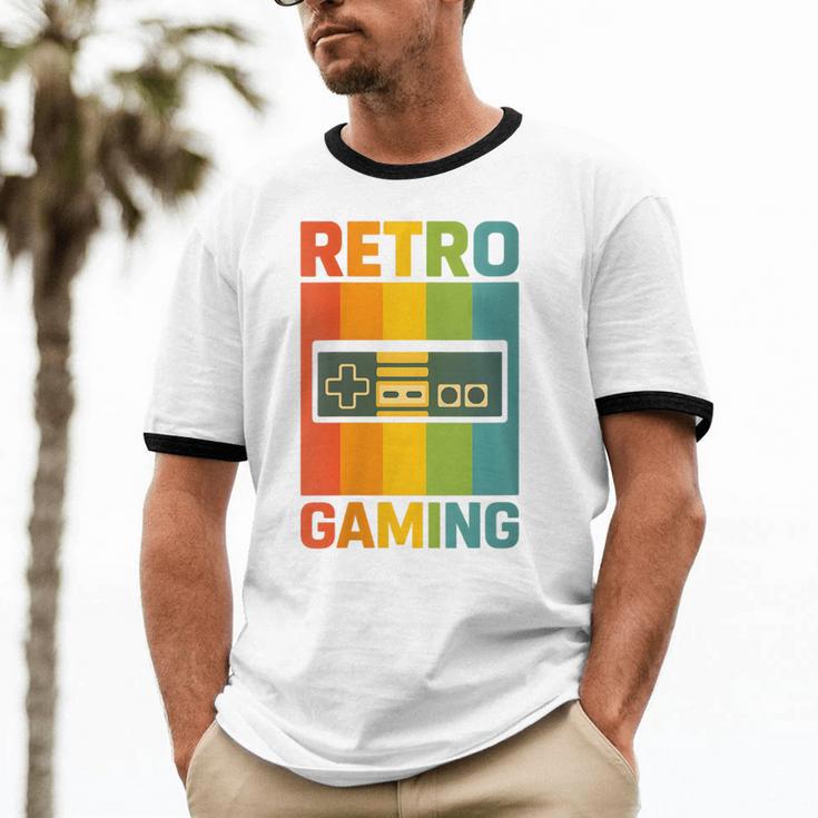Classic Retro Gaming Nostalgia Unisex Cotton Ringer T-Shirt