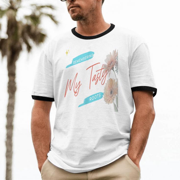 Cultural Flavor Memory Floral Nostalgia Garden Sentiment Unisex Cotton Ringer T-Shirt Cultural Flavor Memory Floral Nostalgia Garden Sentiment Unisex Cotton Ringer T-Shirt