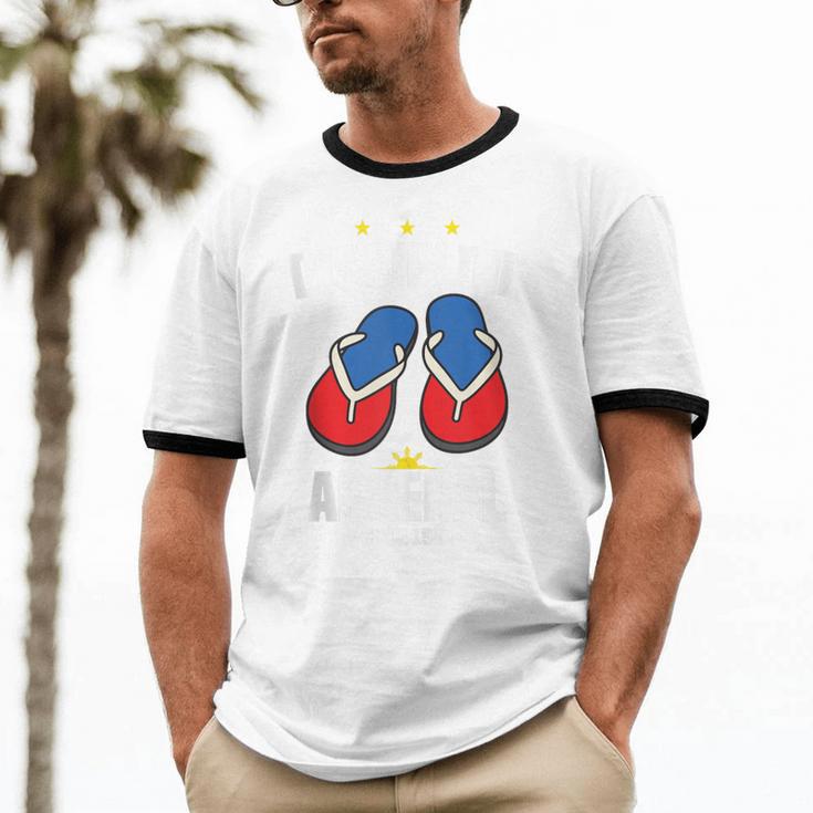 Discipline Arsenal Pinoy Nostalgia Filipino Tsinelas Unisex Cotton Ringer T-Shirt Discipline Arsenal Pinoy Nostalgia Filipino Tsinelas Unisex Cotton Ringer T-Shirt