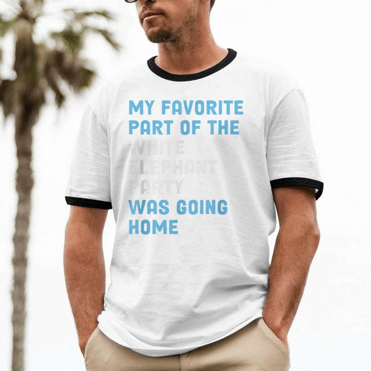 Elephant Party For Introvert Going Unisex Cotton Ringer T-Shirt