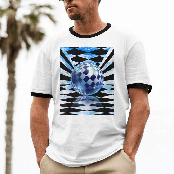 Frutiger Aero Aesthetic Tech Checkered Room Orb Sky Raglan Baseball Tee Unisex Cotton Ringer T-Shirt Frutiger Aero Aesthetic Tech Checkered Room Orb Sky Raglan Baseball Tee Unisex Cotton Ringer T-Shirt