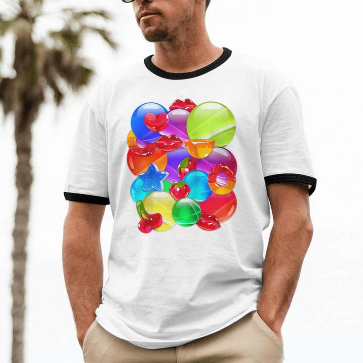 Frutiger Aero Aesthetic Tech Orb Pattern Heart Cherry Lips Raglan Baseball Tee Unisex Cotton Ringer T-Shirt Frutiger Aero Aesthetic Tech Orb Pattern Heart Cherry Lips Raglan Baseball Tee Unisex Cotton Ringer T-Shirt