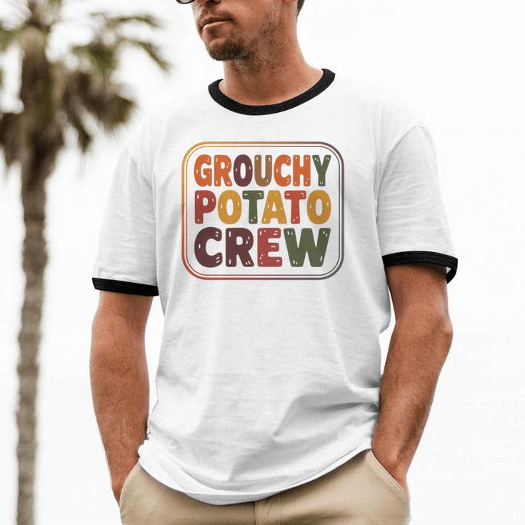 Grouchy Potato Crew Introvert Sarcasm Premium Tri-Blend Unisex Cotton Ringer T-Shirt Grouchy Potato Crew Introvert Sarcasm Premium Tri-Blend Unisex Cotton Ringer T-Shirt