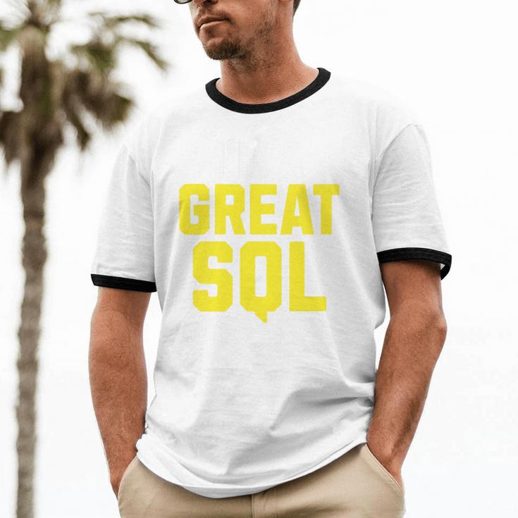 I'm A Great SQL Introvert Saying Inbound Marketing Premium Tri-Blend Unisex Cotton Ringer T-Shirt I'm A Great SQL Introvert Saying Inbound Marketing Premium Tri-Blend Unisex Cotton Ringer T-Shirt