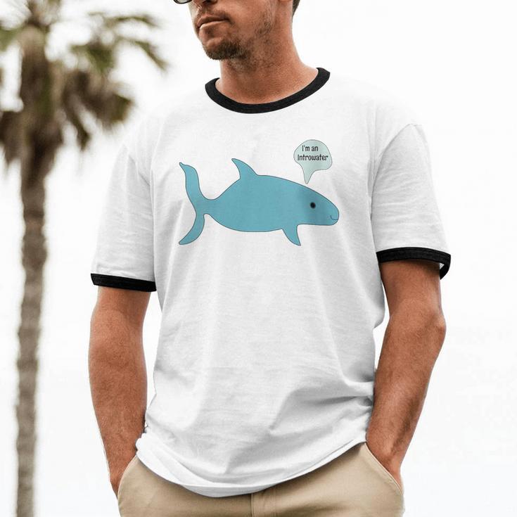 I'm An Introwater Cute Whale I'm An Introvert Unisex Cotton Ringer T-Shirt I'm An Introwater Cute Whale I'm An Introvert Unisex Cotton Ringer T-Shirt