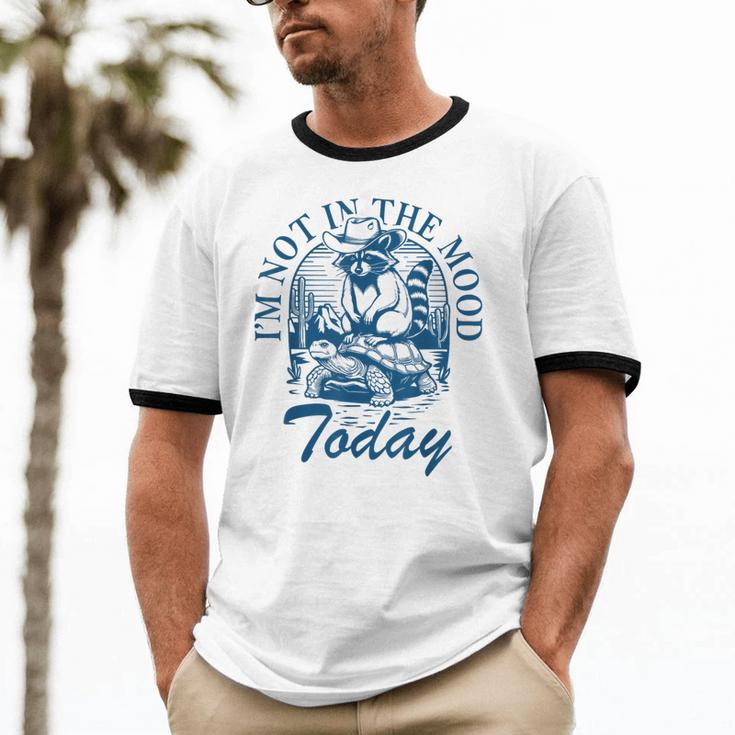I’m Not In The Mood Today Anti-Social Moody Introvert Humor Unisex Cotton Ringer T-Shirt I’m Not In The Mood Today Anti-Social Moody Introvert Humor Unisex Cotton Ringer T-Shirt