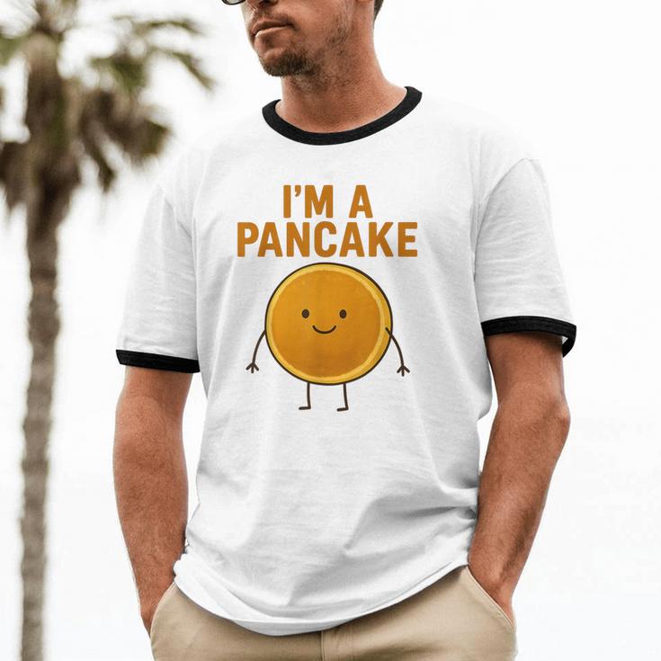 I’m a Pancake Meme For Nostalgia And Sci-Fi Fan Unisex Cotton Ringer T-Shirt