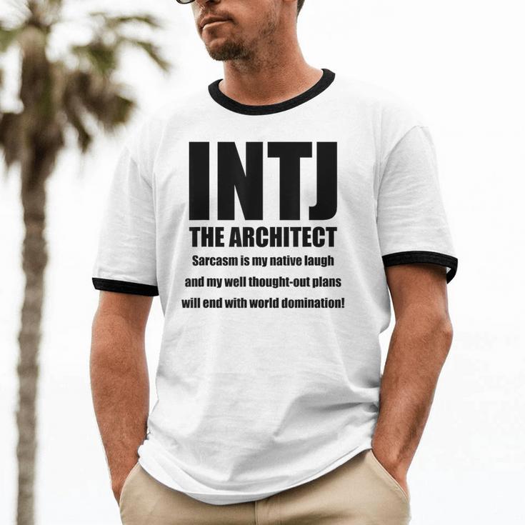 INTJ Architect Personality Introvert Sarcastic Unisex Cotton Ringer T-Shirt INTJ Architect Personality Introvert Sarcastic Unisex Cotton Ringer T-Shirt