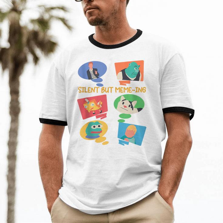 Introvert Anti People Antisocial Social Media Meme Lovers Unisex Cotton Ringer T-Shirt