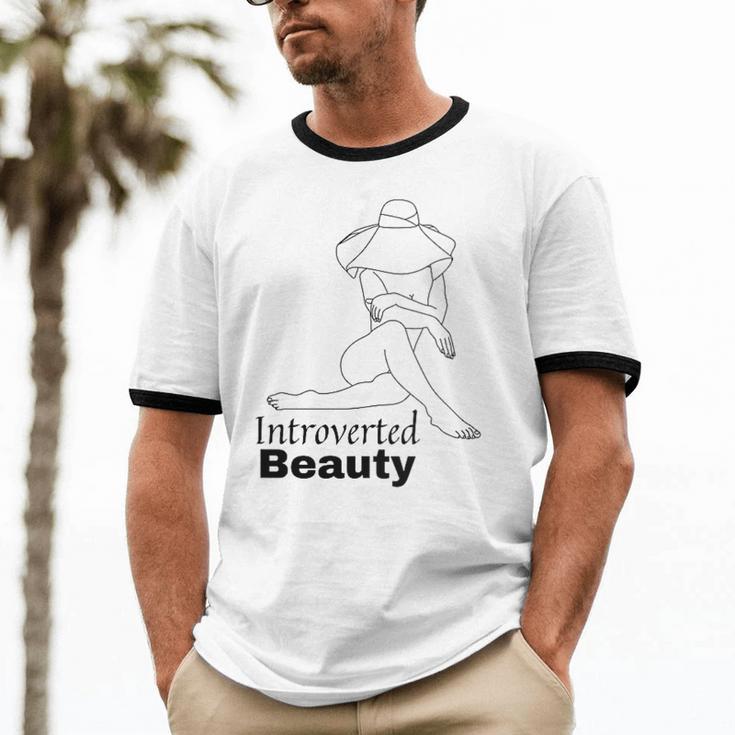 Introvert Health Aware Acceptance Beauty Art Unisex Cotton Ringer T-Shirt Introvert Health Aware Acceptance Beauty Art Unisex Cotton Ringer T-Shirt