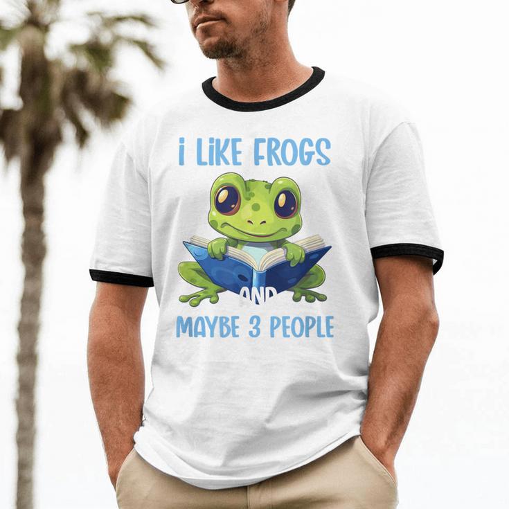 Introvert Herpetologists Amphibian Frog Lover Unisex Cotton Ringer T-Shirt Introvert Herpetologists Amphibian Frog Lover Unisex Cotton Ringer T-Shirt