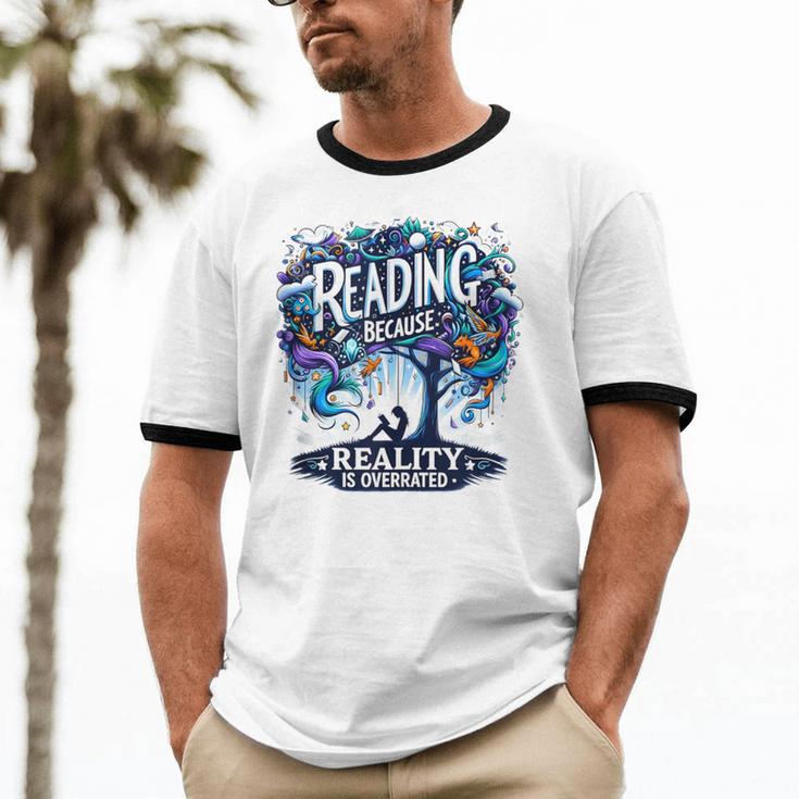 Introvert Reader Bibliofile Bookworm Loves Books Unisex Cotton Ringer T-Shirt Introvert Reader Bibliofile Bookworm Loves Books Unisex Cotton Ringer T-Shirt