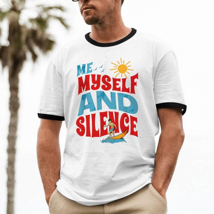 Introvert Relaxation Me Myself And Silence Summer Vacation For Men Women Unisex Cotton Ringer T-Shirt Introvert Relaxation Me Myself And Silence Summer Vacation For Men Women Unisex Cotton Ringer T-Shirt